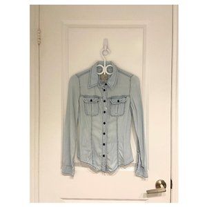 GUESS Distressed Soft Denim Jacket